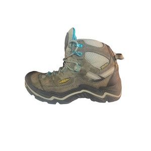 Keen Targhee 3 Trail Hiking Boots Womens Size 7 Blue Accents Brown Outdoor